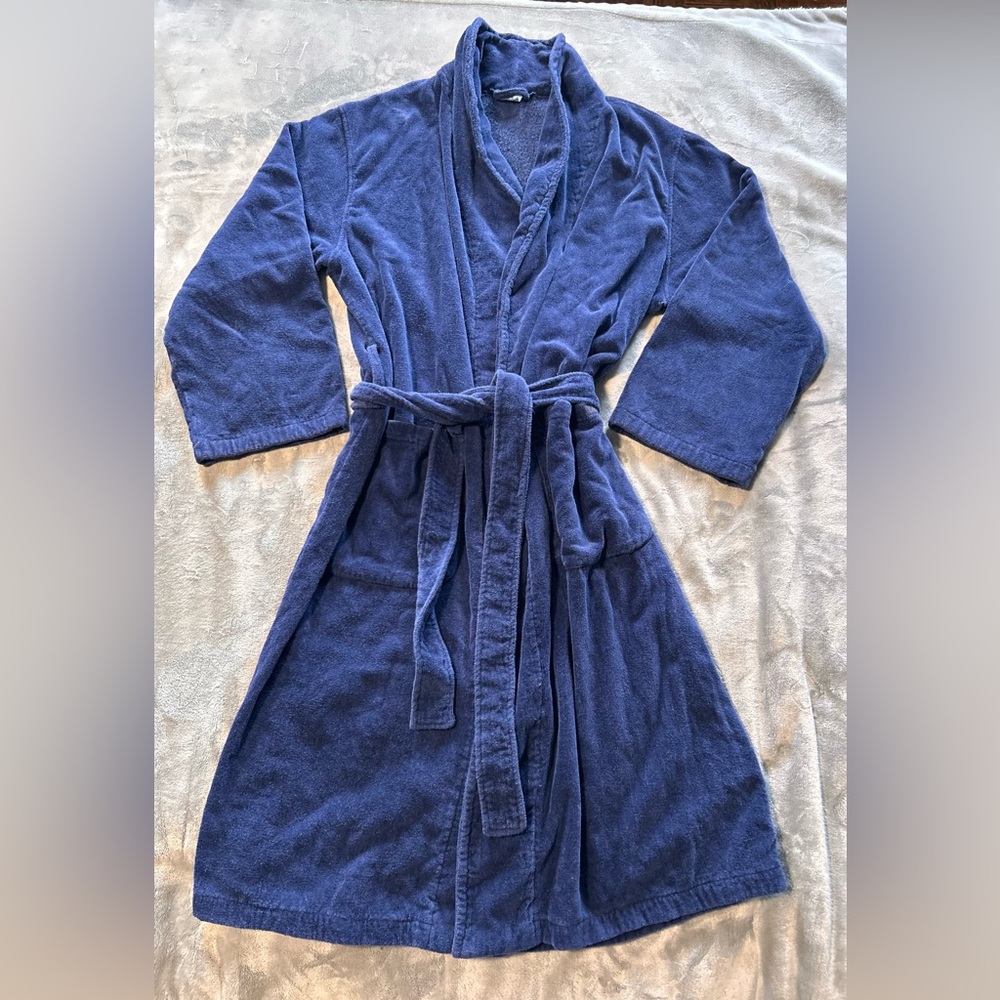 Calvin Klein Navy Bathrobe